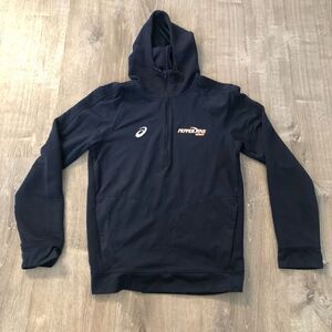Asics Womens Pepperdine Waves NCAA Half Zip Long Sleeve Lightweight Hoodie Sz XS